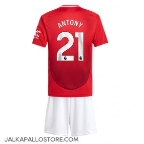 Manchester United Antony #21 Kotipaita Lapsille 2024-25 Lyhythihainen (+ shortsit)